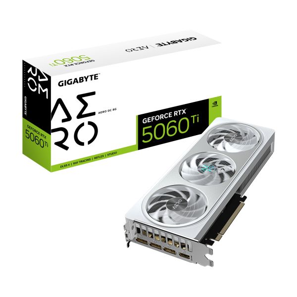GIGABYTE GeForce RTX 5060 Ti AERO OC 8G NVIDIA 8 GB GDDR7 (N506TAERO OC-8GD)