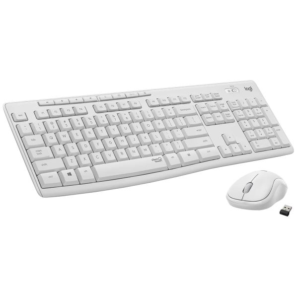 Logitech MK295 Silent Wireless Combo toetsenbord Inclusief muis RF Draadloos QWERTY Engels Wit (920-009824)