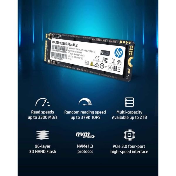 HP SSD 256GB M.2 PCIe NVMe 2280 3D-NAND (0950-5111)