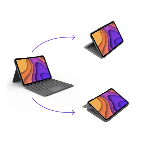 Logitech Folio Touch Grijs Smart Connector QWERTY Scandinavisch (920-009966)