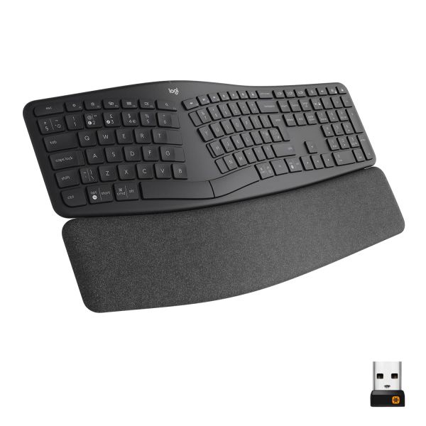 Logitech Ergo K860 toetsenbord RF-draadloos + Bluetooth US International Grafiet (920-010108)