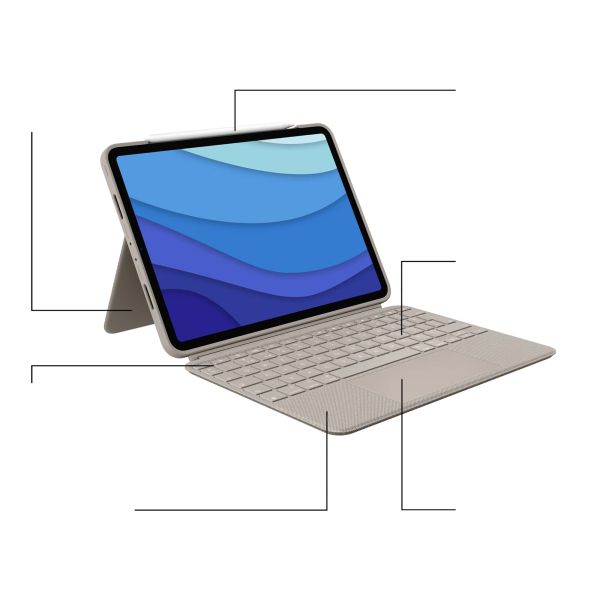 Logitech Combo Touch for iPad Pro 11-inch (1st, 2nd, and 3rd generation) (920-010167)