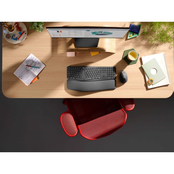 Logitech ERGO K860 for Business toetsenbord Bluetooth Duits Grafiet (920-010345)