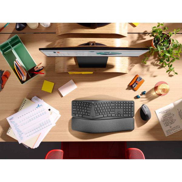 Logitech K860 for Business toetsenbord Bluetooth Scandinavisch Grafiet (920-010348)