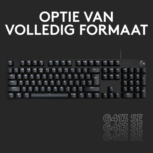 Logitech G G413 TKL SE toetsenbord USB QWERTY US International Zwart (920-010446)