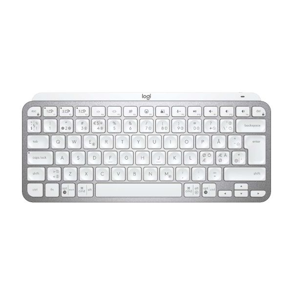 Logitech MX Keys Mini toetsenbord RF-draadloos + Bluetooth QWERTY Scandinavisch Grijs (920-010493)