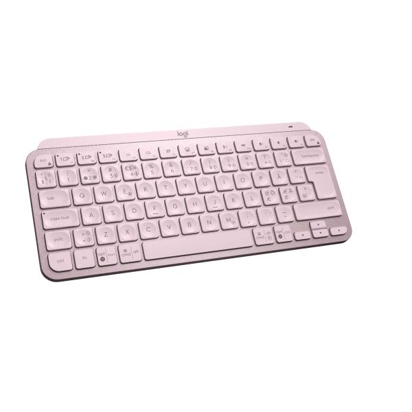Logitech MX Keys Mini toetsenbord RF-draadloos + Bluetooth QWERTY Scandinavisch Roze (920-010494)