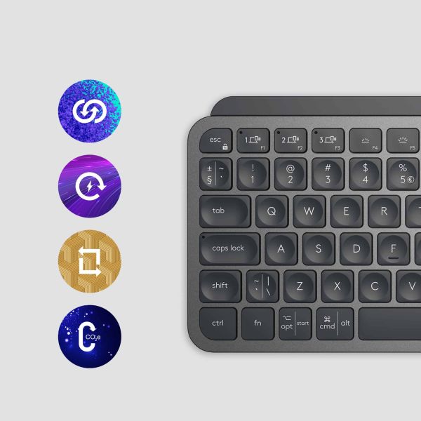 Logitech MX Keys Mini toetsenbord RF-draadloos + Bluetooth QWERTY Engels Grafiet (920-010495)