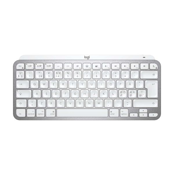 Logitech MX Keys Mini For Mac Minimalist Wireless Illuminated Keyboard toetsenbord Bluetooth QWERTY Scandinavisch Grijs (920-010524) Logitech MX Keys Mini For Mac Minimalist Wireless Illuminated Keyboard toetsenbord Bluetooth QWERTY Scandinavisch Grijs (920-010524)