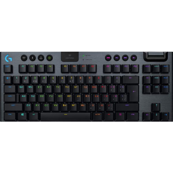 Logitech G G915 Tkl toetsenbord RF-draadloos + Bluetooth Belgisch Koolstof (920-010588)