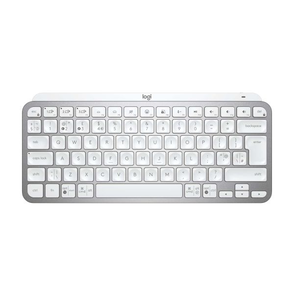 Logitech MX Keys Mini for Business toetsenbord RF-draadloos + Bluetooth QWERTY UK International Aluminium, Wit (920-010607)