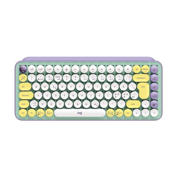 Logitech POP Keys Wireless Mechanical Keyboard With Emoji Keys toetsenbord RF-draadloos + Bluetooth QWERTY Scandinavisch Muntkleur (920-010732) Logitech POP Keys Wireless Mechanical Keyboard With Emoji Keys toetsenbord RF-draadloos + Bluetooth QWERTY Scandinavisch Muntkleur (920-010732)