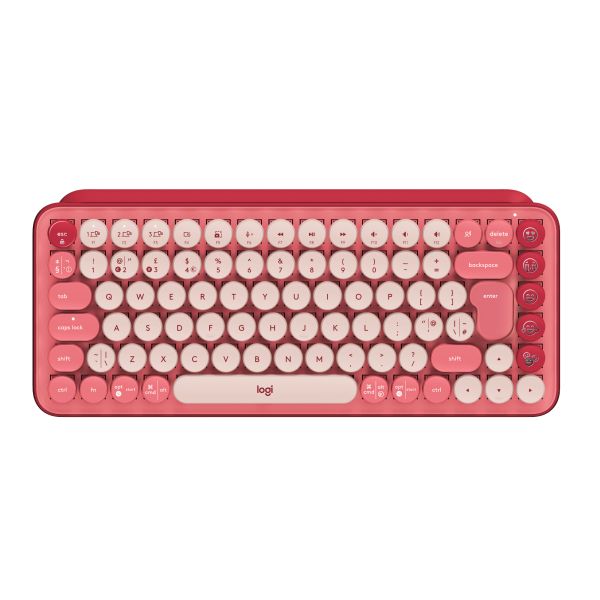 Logitech POP Keys Wireless Mechanical Keyboard With Emoji Keys toetsenbord Universeel Bluetooth QWERTY Engels Roze (920-010737) Logitech POP Keys Wireless Mechanical Keyboard With Emoji Keys toetsenbord Universeel Bluetooth QWERTY Engels Roze (920-010737)