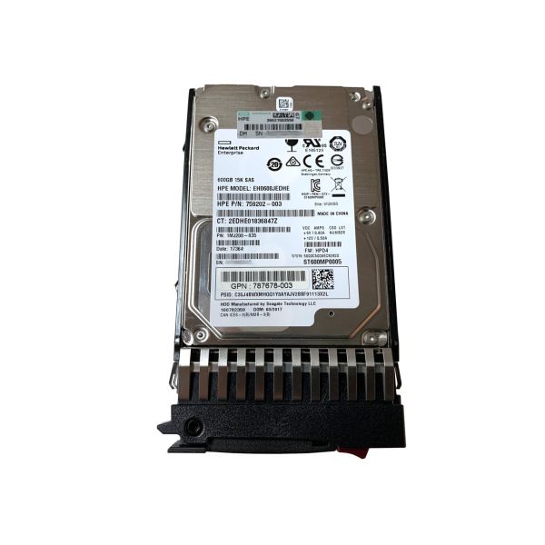 HP MSA 600GB 12G SAS 15K 2.5 Refurbished (787642-001-RFB)