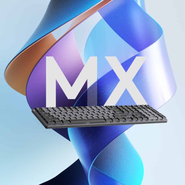 Logitech MX Mechanical toetsenbord RF-draadloos + Bluetooth QWERTY US International Grafiet, Grijs (920-010757)