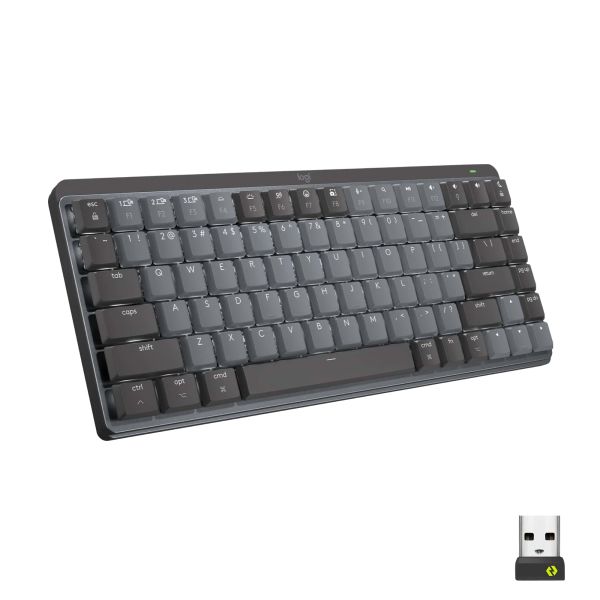 Logitech MX Mini Mechanical toetsenbord RF-draadloos + Bluetooth QWERTY US International Grafiet, Grijs (920-010782)