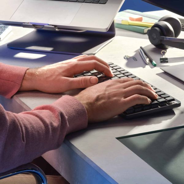 Logitech MX Mini Mechanical toetsenbord RF-draadloos + Bluetooth QWERTY US International Grafiet, Grijs (920-010782)