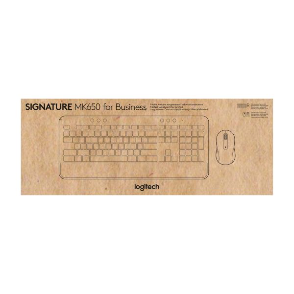 Logitech Signature MK650 Combo For Business toetsenbord Inclusief muis Bluetooth QWERTY UK International Wit (920-011027)