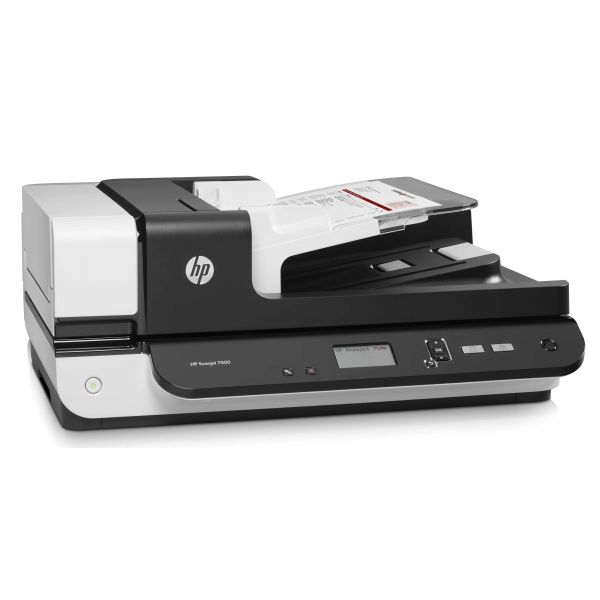 HP Scanjet Enterprise 7500 Flatbed-/ADF-scanner 600 x 600 DPI A4 Zwart, Grijs (L2725A)