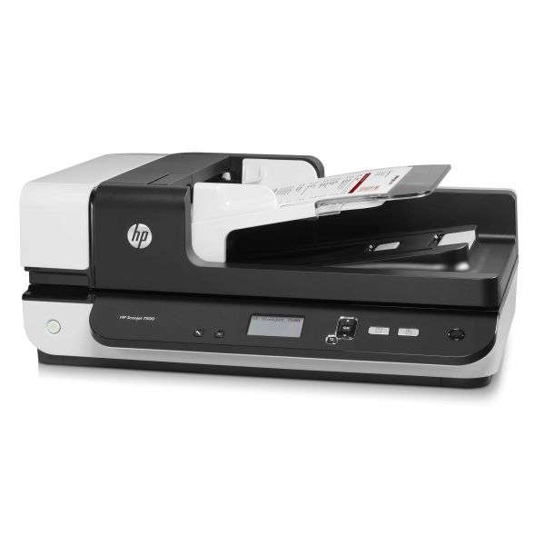 HP Scanjet Enterprise 7500 Flatbed-/ADF-scanner 600 x 600 DPI A4 Zwart, Grijs (L2725A)