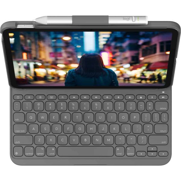 Logitech Slim Folio Grijs Bluetooth QWERTY US International (920-011413)