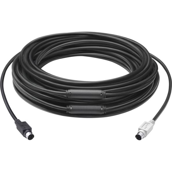 Logitech GROUP 15m Extender Cable PS/2-kabel 6-p Mini-DIN Zwart (939-001490)