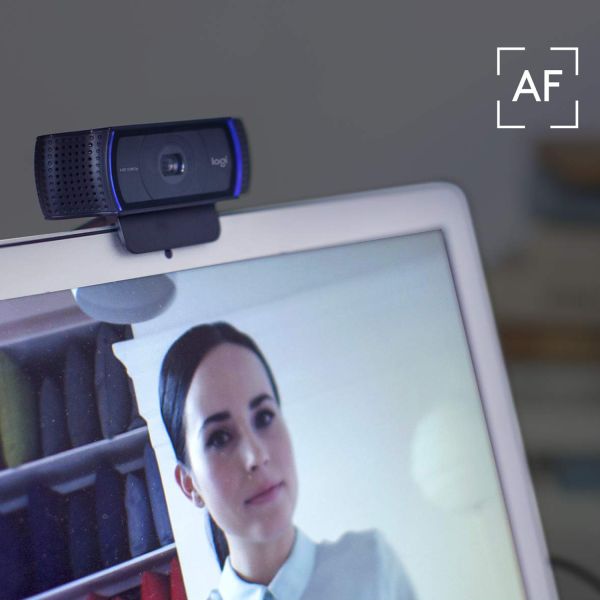 Logitech Hd Pro C920 webcam 3 MP 1920 x 1080 Pixels USB 2.0 Zwart (960-001055)