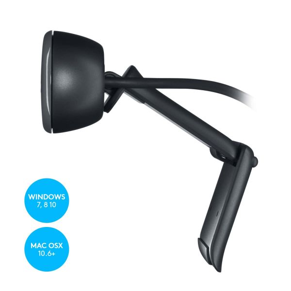 Logitech C270 HD webcam 3 MP 1280 x 720 Pixels USB 2.0 Zwart (960-001063)