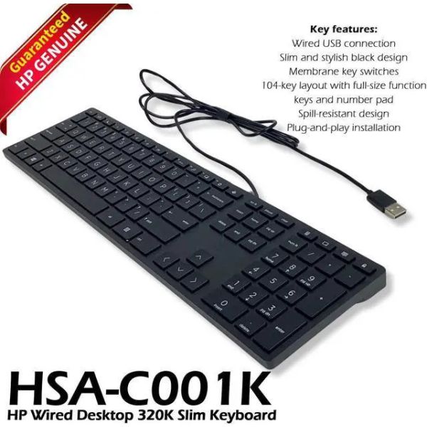 HP SPS-KEYBOARD BL SR KZ (P39082-DF1)