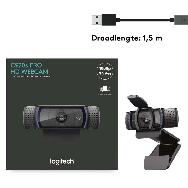 Logitech C920s webcam (960-001252)