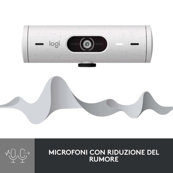 Logitech Brio 500 webcam 4 MP 1920 x 1080 Pixels USB-C Wit (960-001428)
