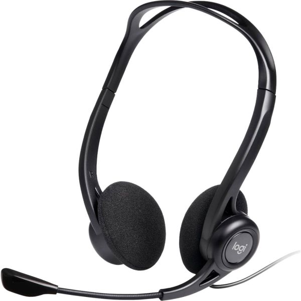 Logitech 960 Headset Bedraad Hoofdband Oproepen/muziek USB Type-A Zwart (981-000100)
