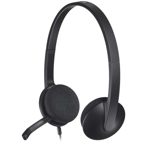 Logitech H340 USB Computer Headset Met digitale audio (981-000475)