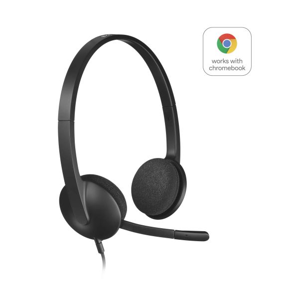 Logitech H340 USB Computer Headset Met digitale audio (981-000475)