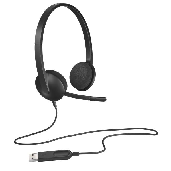 Logitech H340 USB Computer Headset Met digitale audio (981-000475)