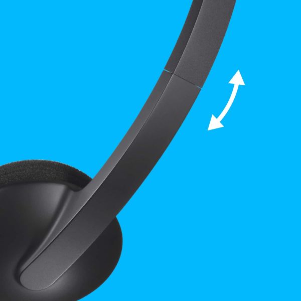 Logitech H340 USB Computer Headset Met digitale audio (981-000475)
