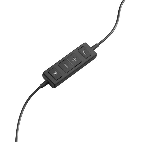 Logitech H570e Headset Bedraad Hoofdband Kantoor/callcenter USB Type-A Zwart (981-000571)
