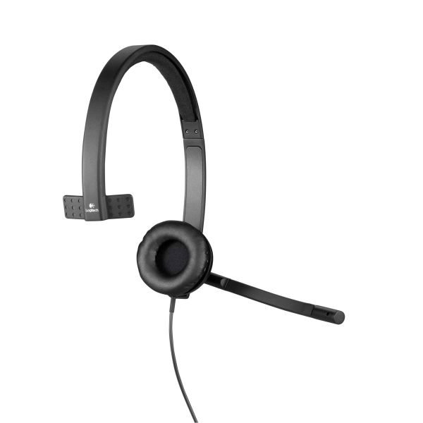 Logitech H570e Headset Bedraad Hoofdband Kantoor/callcenter USB Type-A Zwart (981-000571)