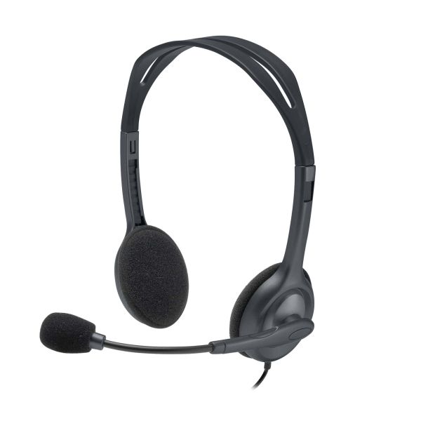 Logitech H111 Headset Bedraad Hoofdband Kantoor/callcenter Grijs (981-000593)