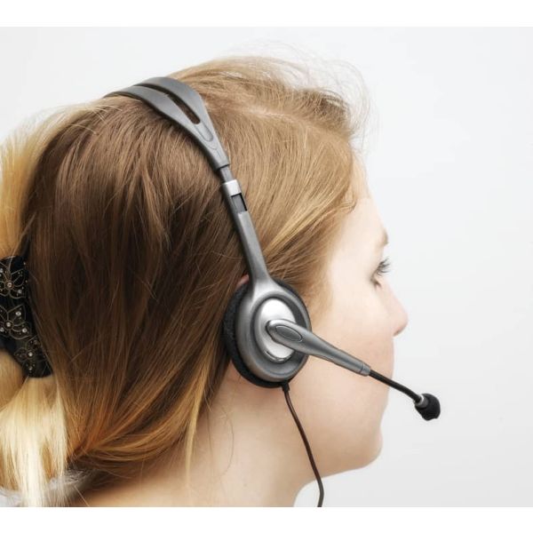 Logitech H111 Headset Bedraad Hoofdband Kantoor/callcenter Grijs (981-000593)