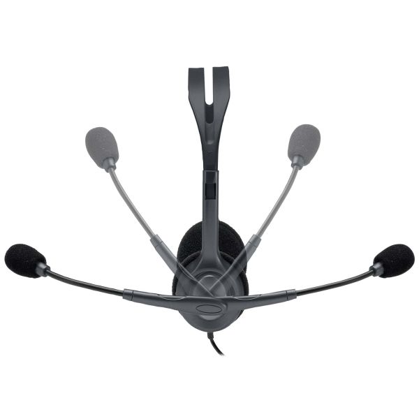 Logitech H111 Headset Bedraad Hoofdband Kantoor/callcenter Grijs (981-000593)