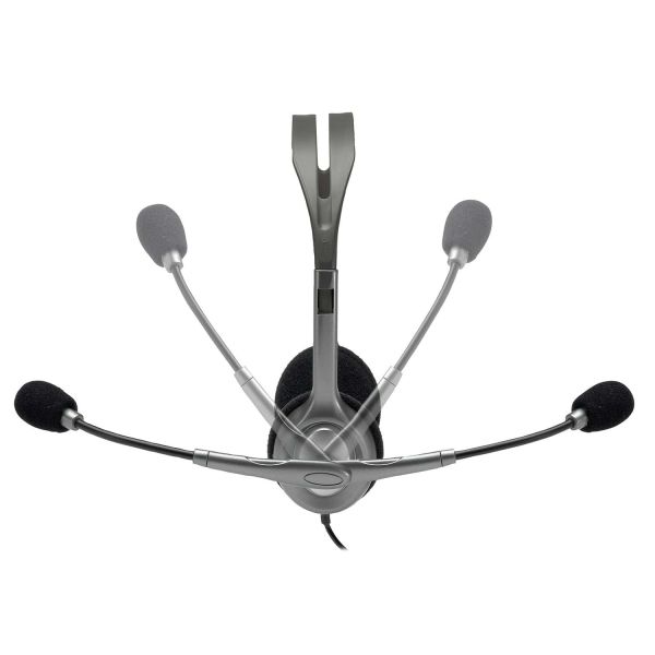 Logitech H111 Headset Bedraad Hoofdband Kantoor/callcenter Grijs (981-000593)