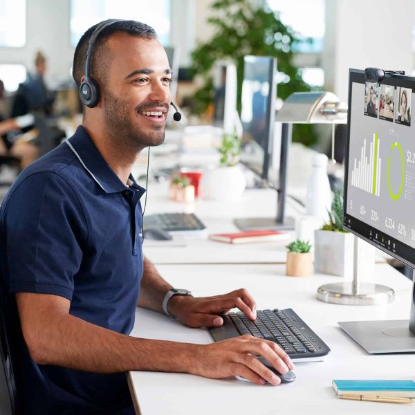 Logitech H111 Headset Bedraad Hoofdband Kantoor/callcenter Grijs (981-000593)