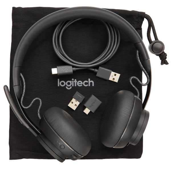 Logitech Zone Headset Draadloos Hoofdband Kantoor/callcenter Bluetooth Grafiet (981-000854)