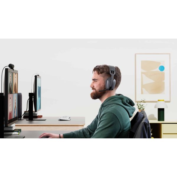 Logitech Zone Vibe Headset Draadloos Hoofdband Oproepen/muziek Bluetooth Grafiet (981-001199)
