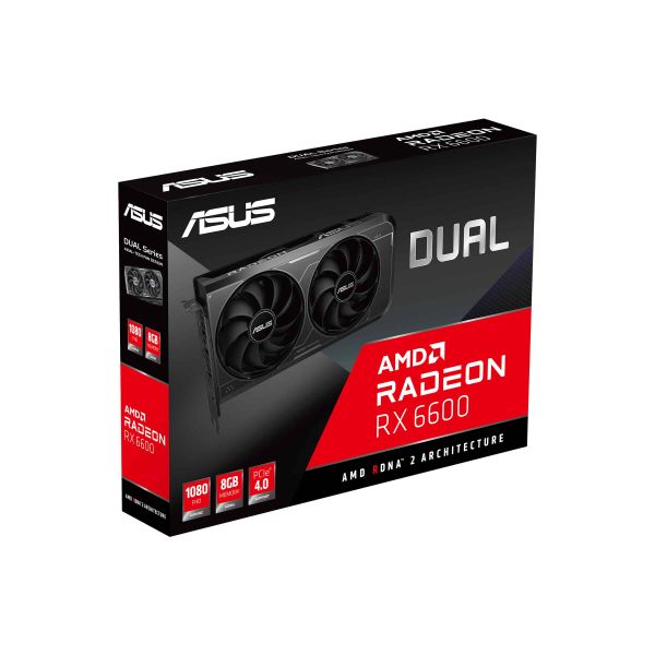ASUS Dual -RX6600-8G-V3 AMD Radeon RX 6600 8 GB GDDR6 (90YV0GP3-M0NA00) ASUS Dual -RX6600-8G-V3 AMD Radeon RX 6600 8 GB GDDR6 (90YV0GP3-M0NA00)