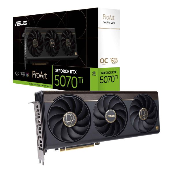 ASUS ProArt -RTX5070TI-O16G NVIDIA GeForce RTX 5070 Ti 16 GB GDDR7 (90YV0NR0-M0NA00)
