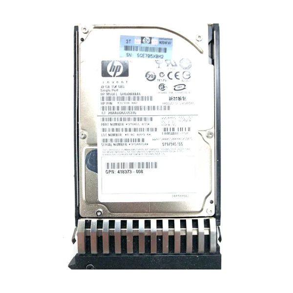HP 72GB SAS 15k rpm 2.5 inch Hot Plug Hard Drive (DH072ABAA6)