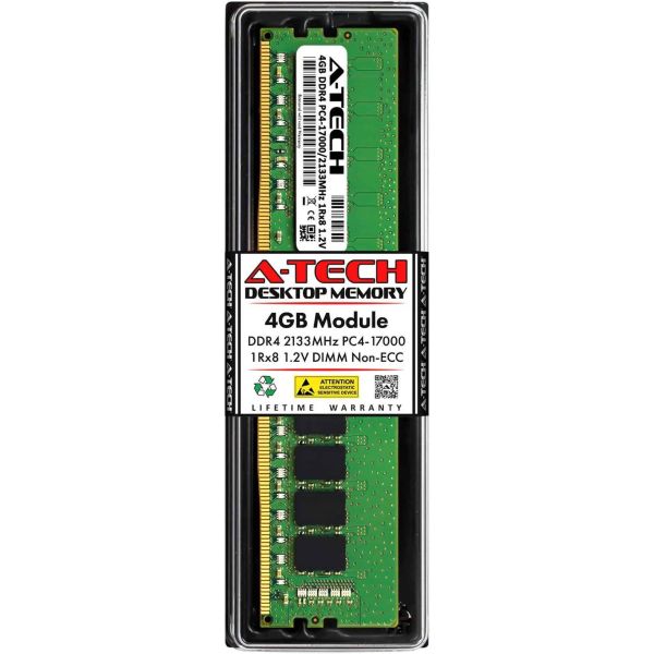 Micron 4GB DDR4-2133 PC4-17000 UDIMM (MTA8ATF51264AZ-2G1)