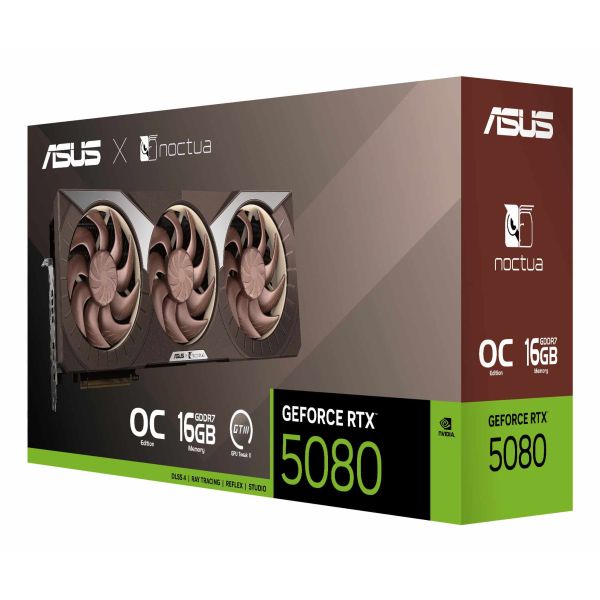 ASUS RTX5080-O16G-NOCTUA NVIDIA GeForce RTX 5080 16 GB GDDR7 (90YV0M32-M0NA00)